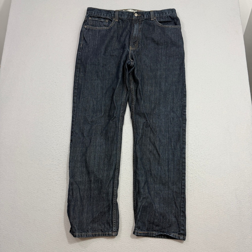 Vintage Levis Jeans Men 38x32 Dark Wash 505 Regular Fit Straight Leg Denim Pants